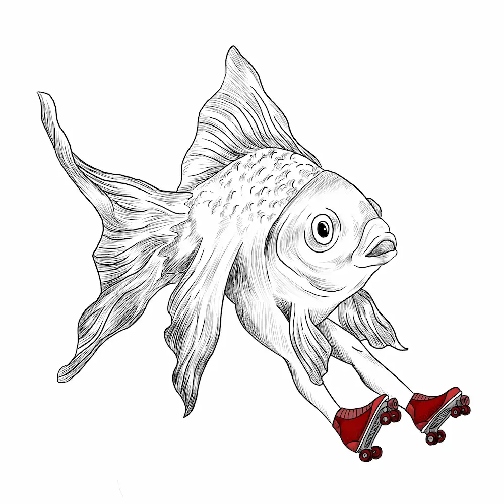 personalized tattoo design sketch process with illustrative blackwork artwork