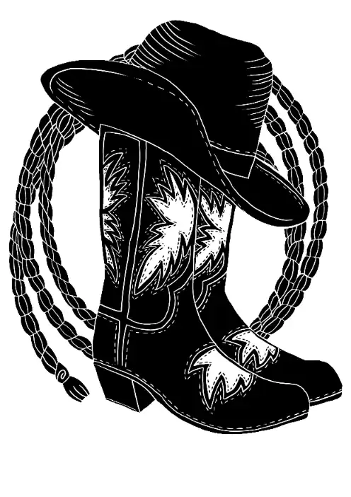 cowboy boots illustration