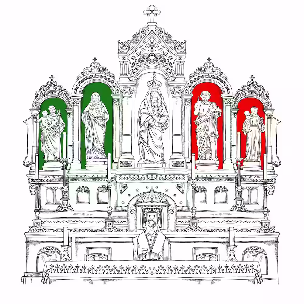 Orthodox church iconostasis
