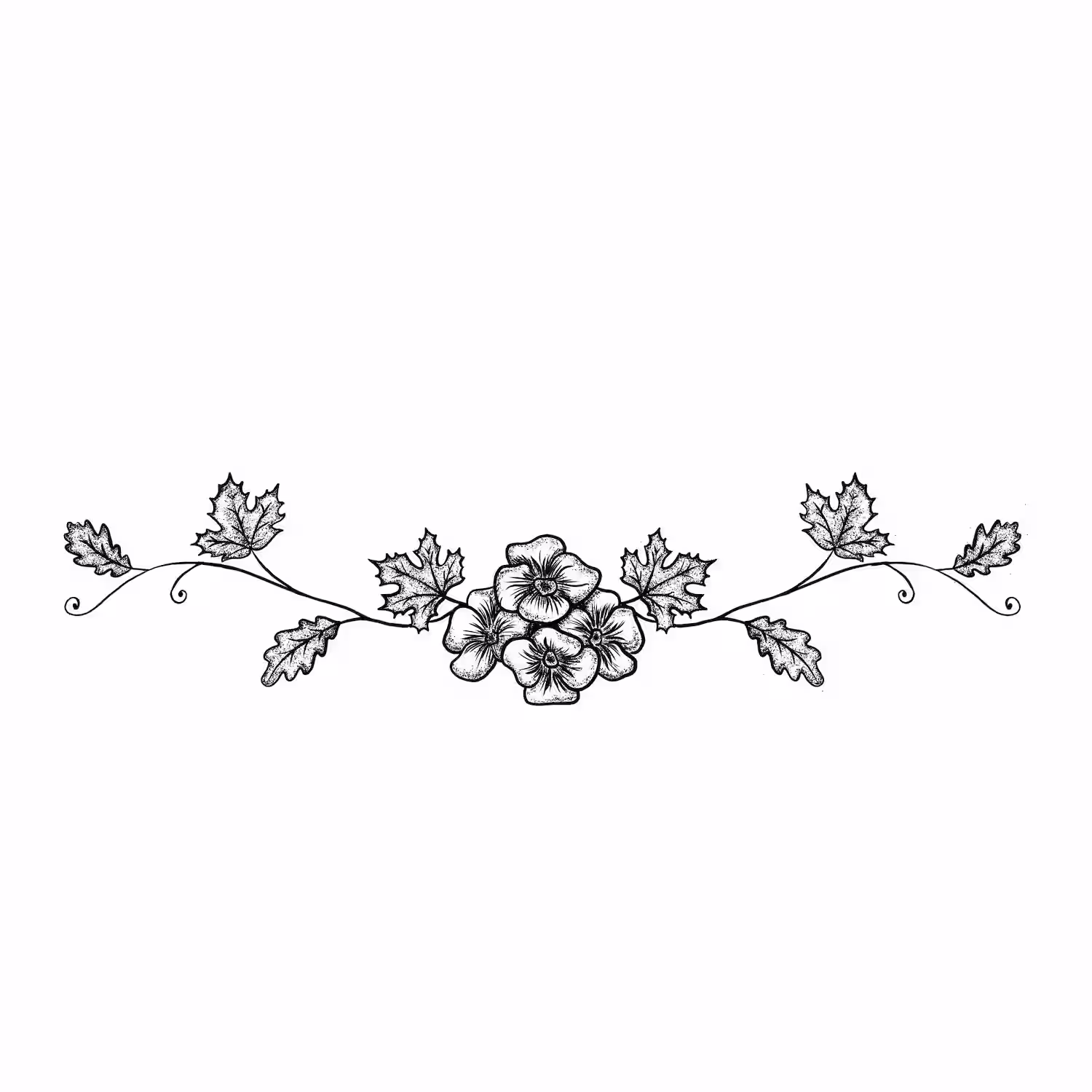 Decorative floral ornament