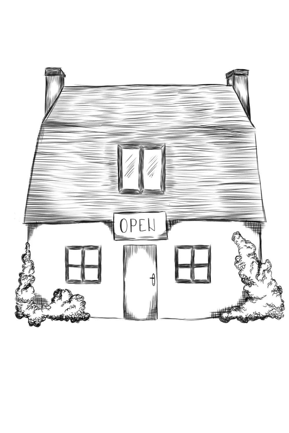 house illustration