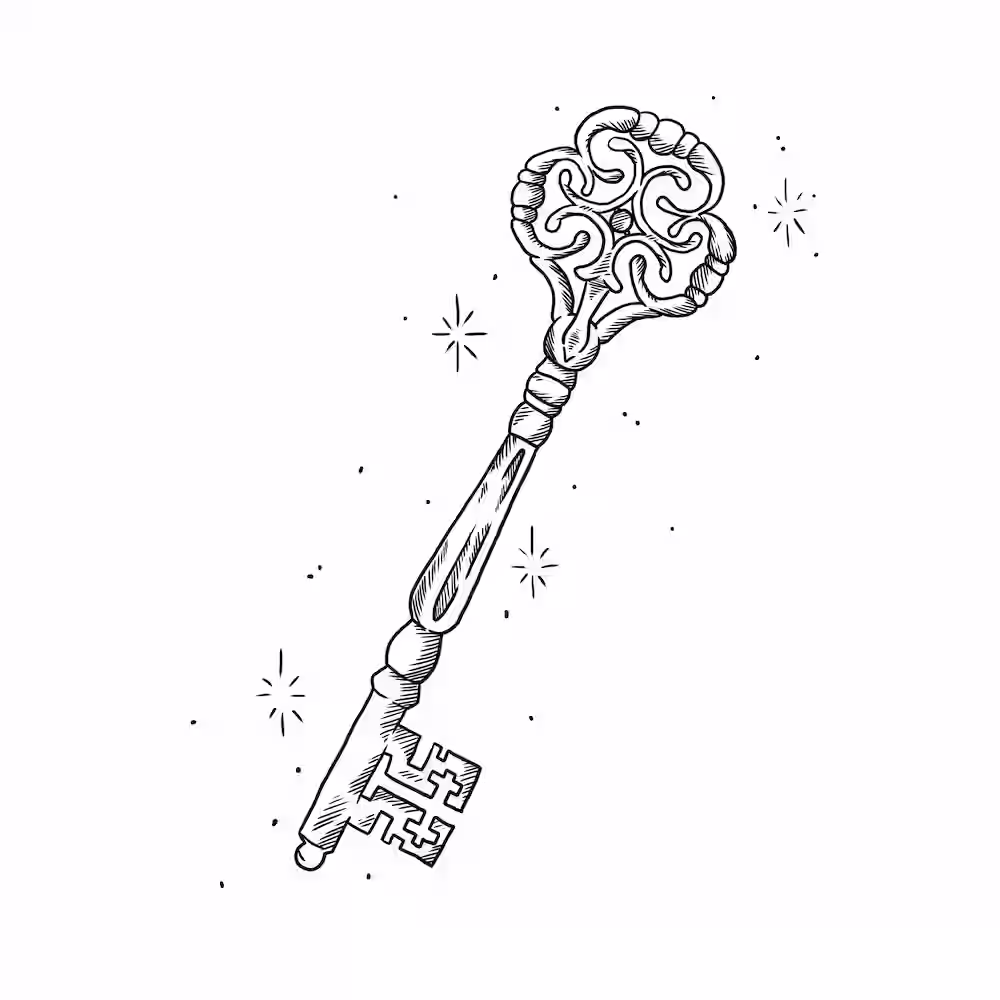 Ornate skeleton key