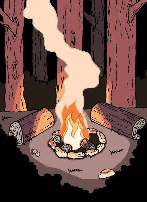 campfire illustration