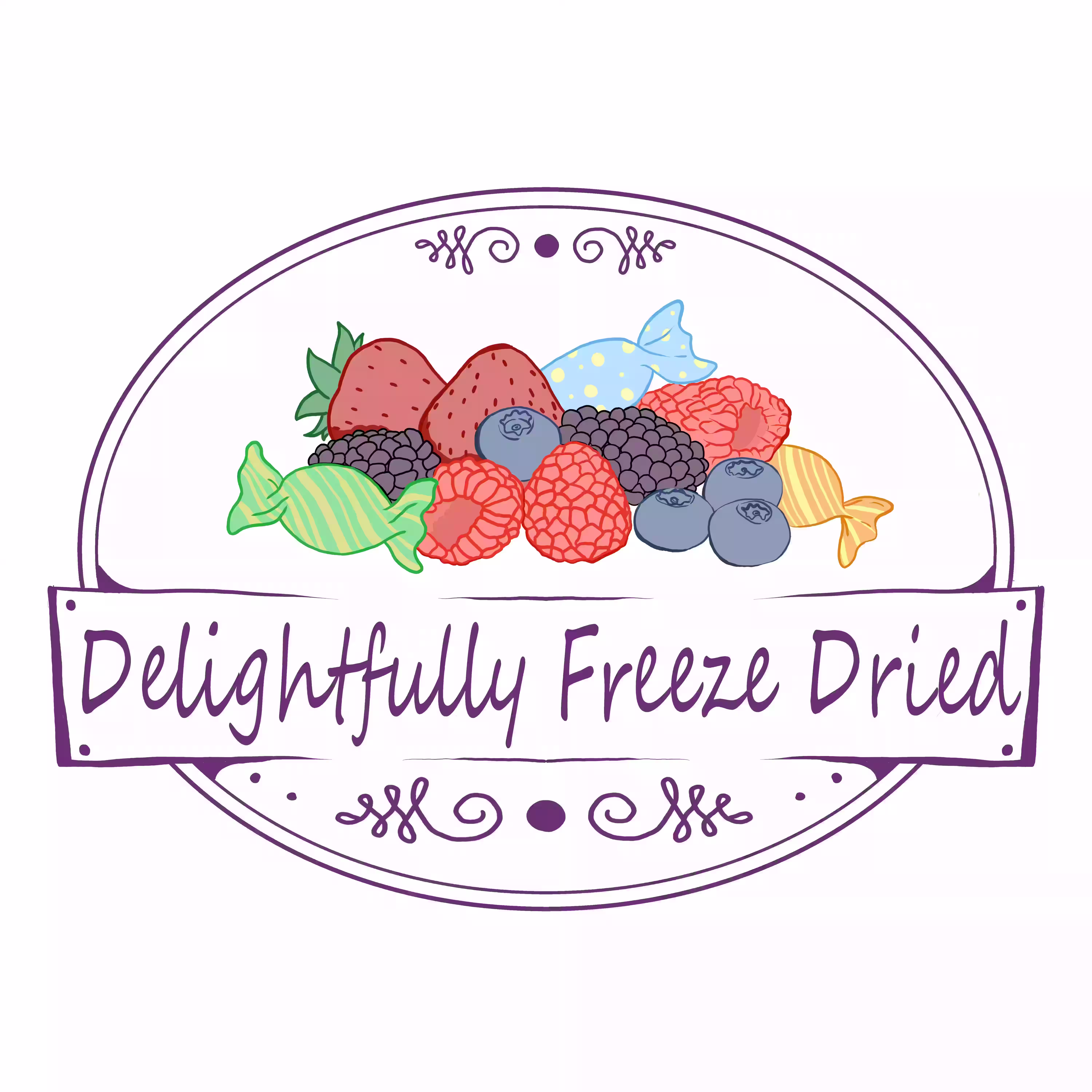 Colorful assortment of candies and berries mix