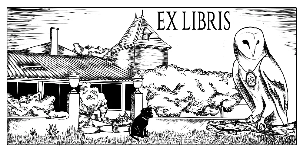 custom ex libris bookplate as a gift for book lovers